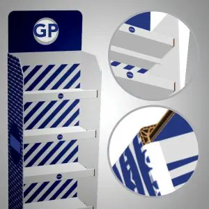MODELE FLOOR DISPLAY CASERARE CARTON ONDULAT TIPOGRAFIA GLOBAL PRINT